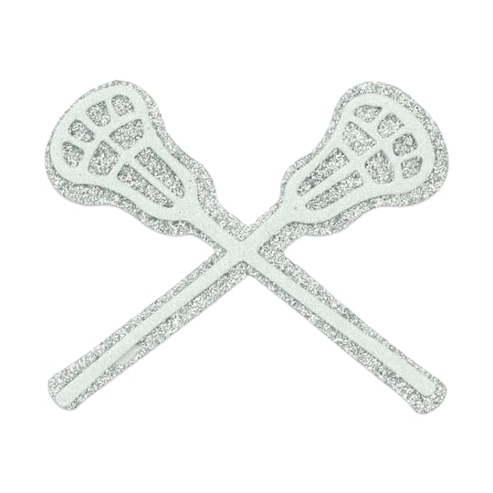 Glitter Lacrosse Foam Sticker by Celebrate It